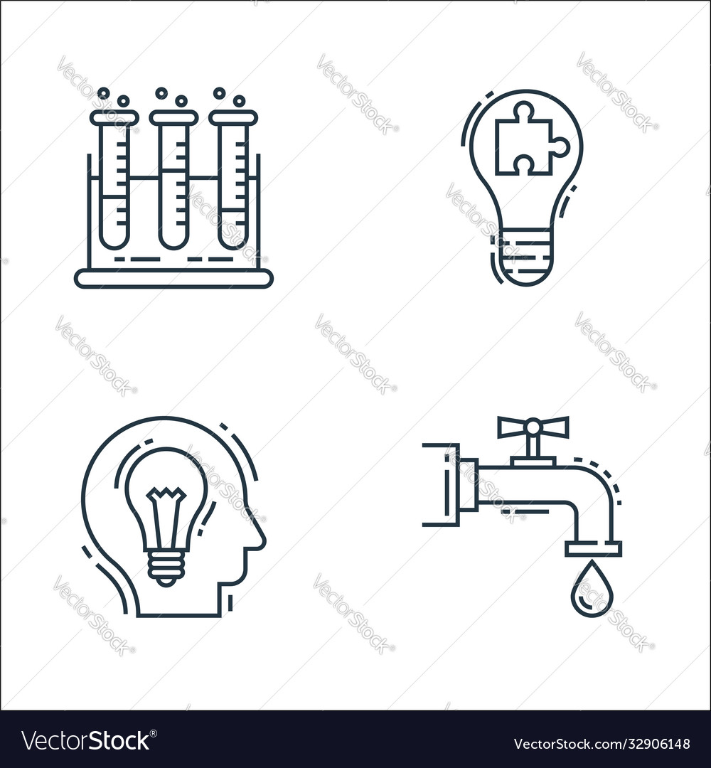 Environment and eco line icons linear set quality vector image Environment and eco line icons linear set quality
