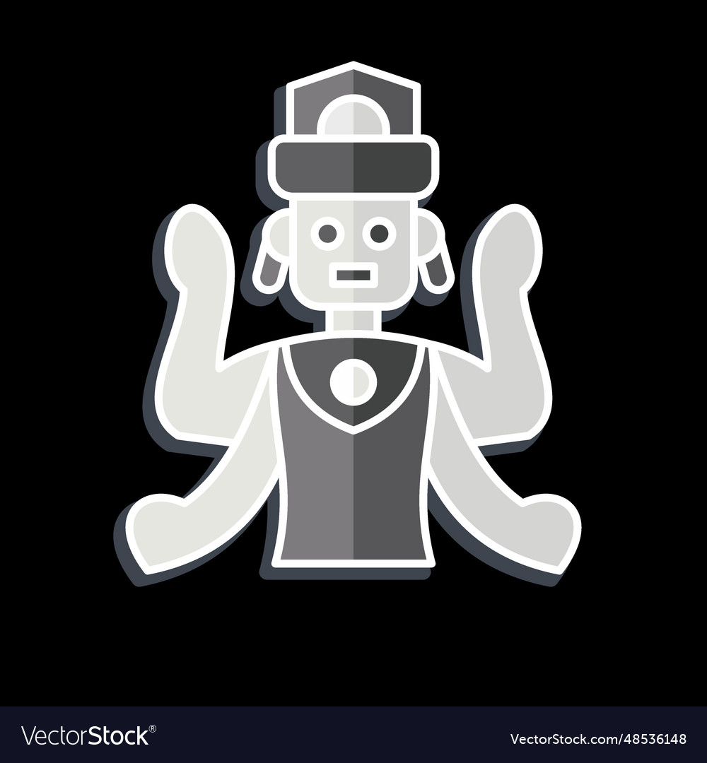 Icon vishnu statues related to cambodia symbol vector image Icon vishnu statues related to cambodia symbol