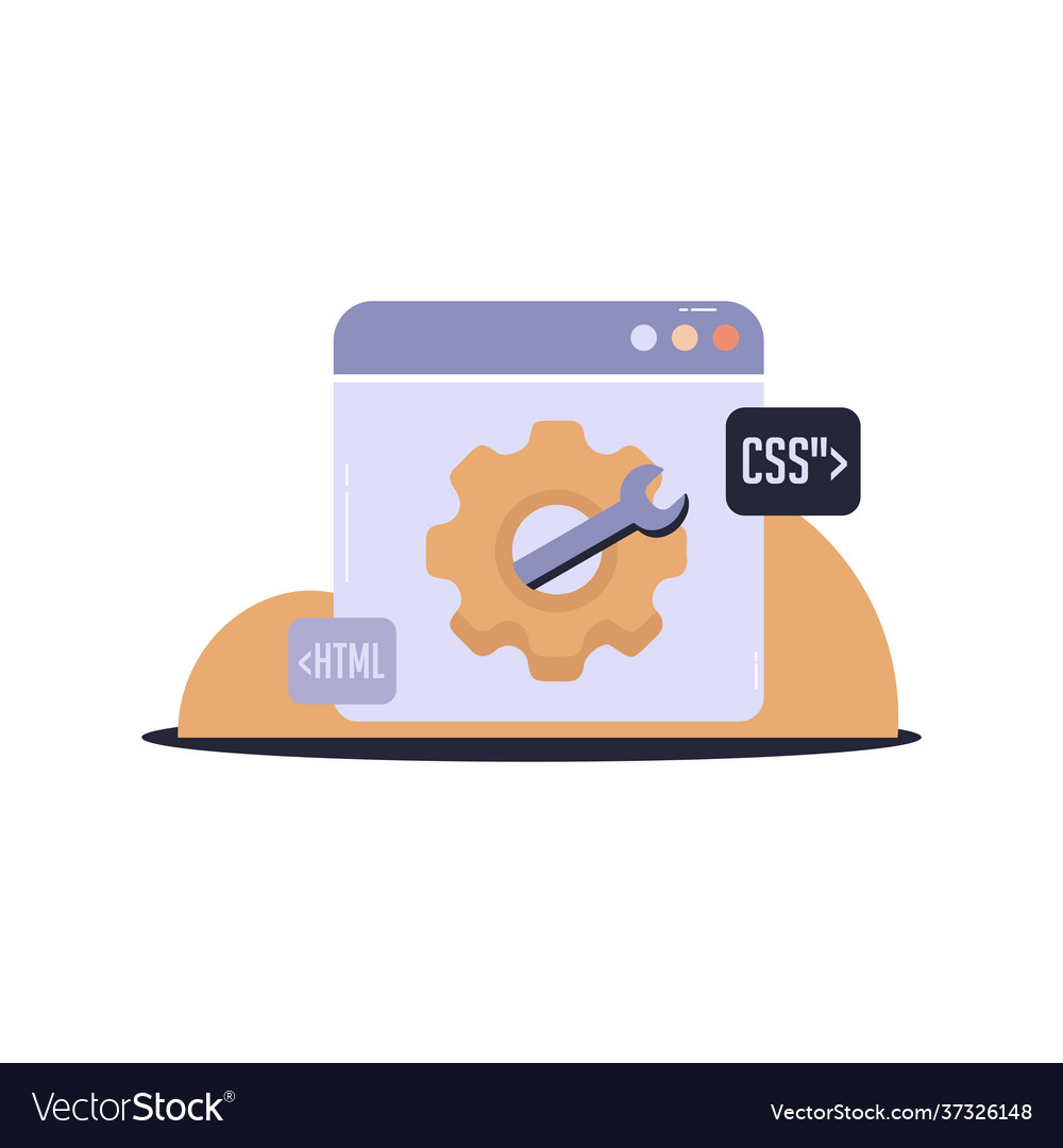 Isolated tools programming Vector Image Isolated tools programming