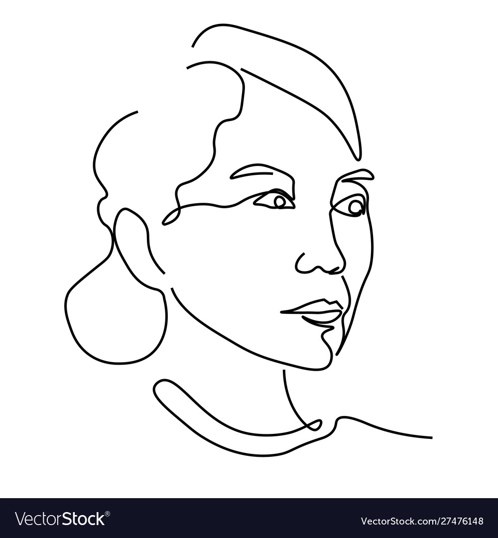 Asian Woman Profile Portrait