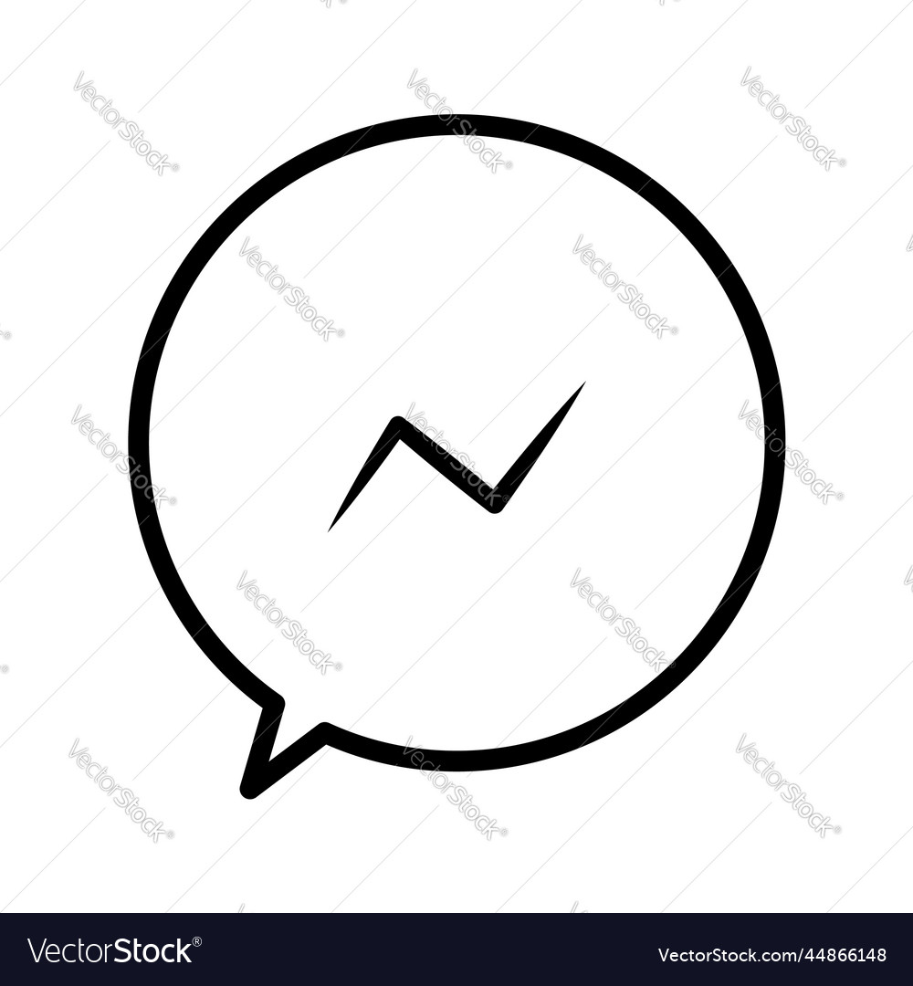 Message thin line icon