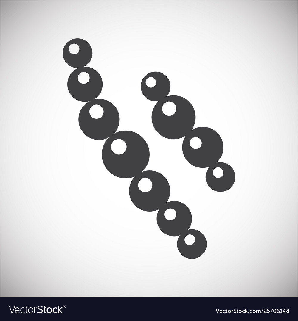 Microbe icon on background for graphic and web
