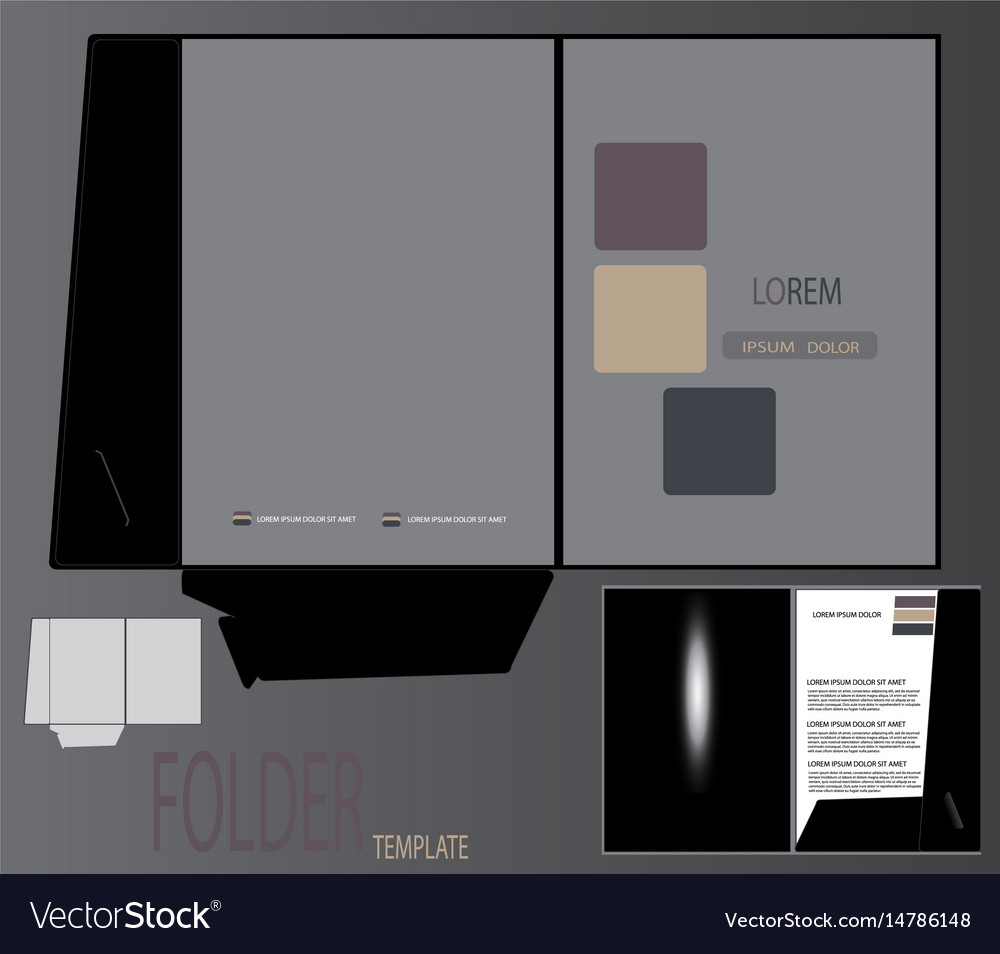 Presentation folder template