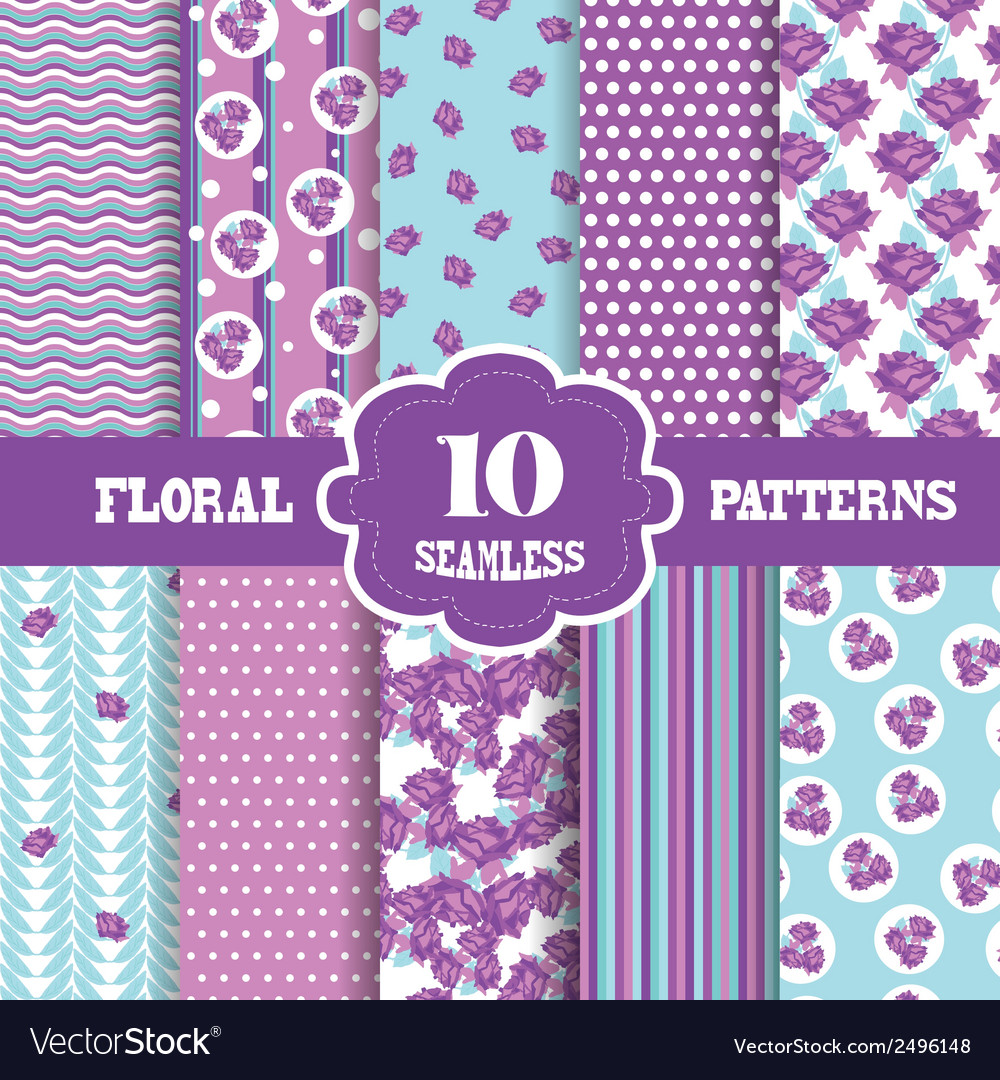 Seamless patterns set