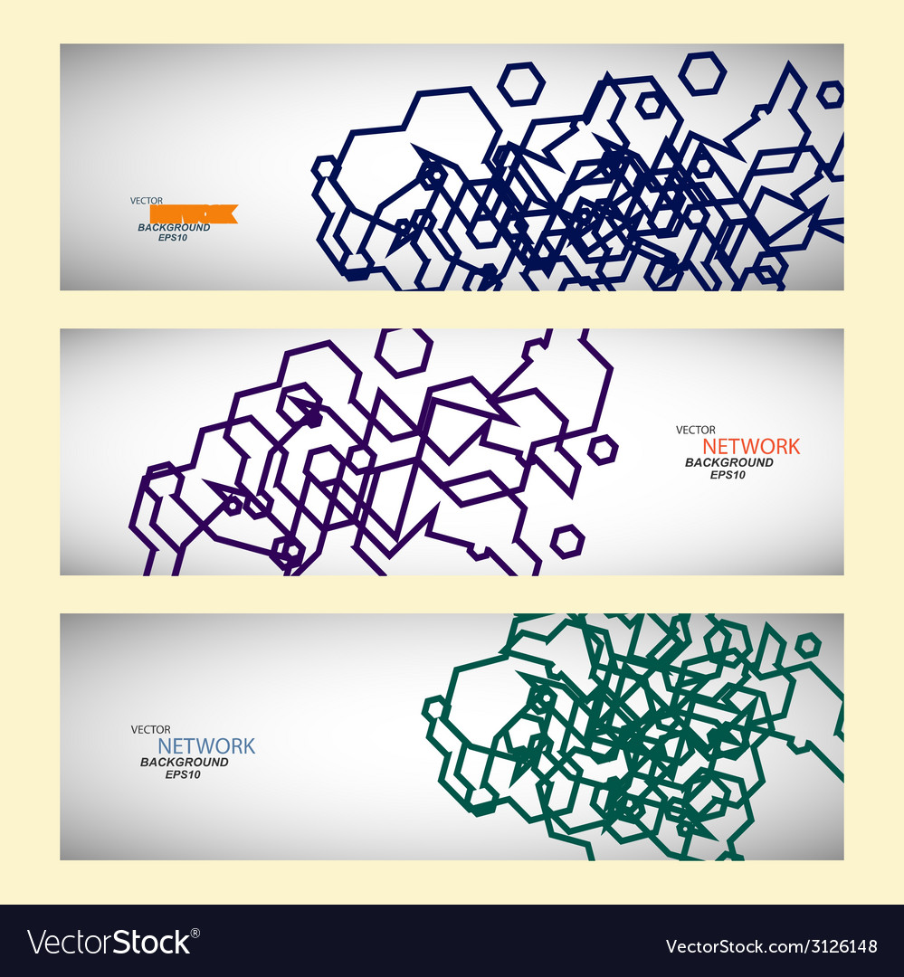 Set three sets of abstract contour lines