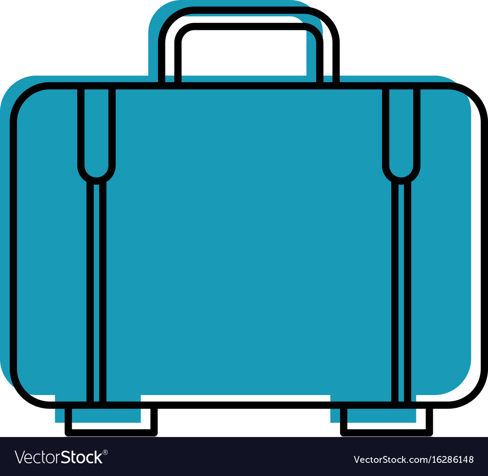 Suitcase travel isolated icon