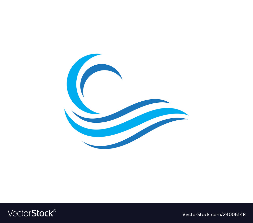 Water wave icon Royalty Free Vector Image - VectorStock