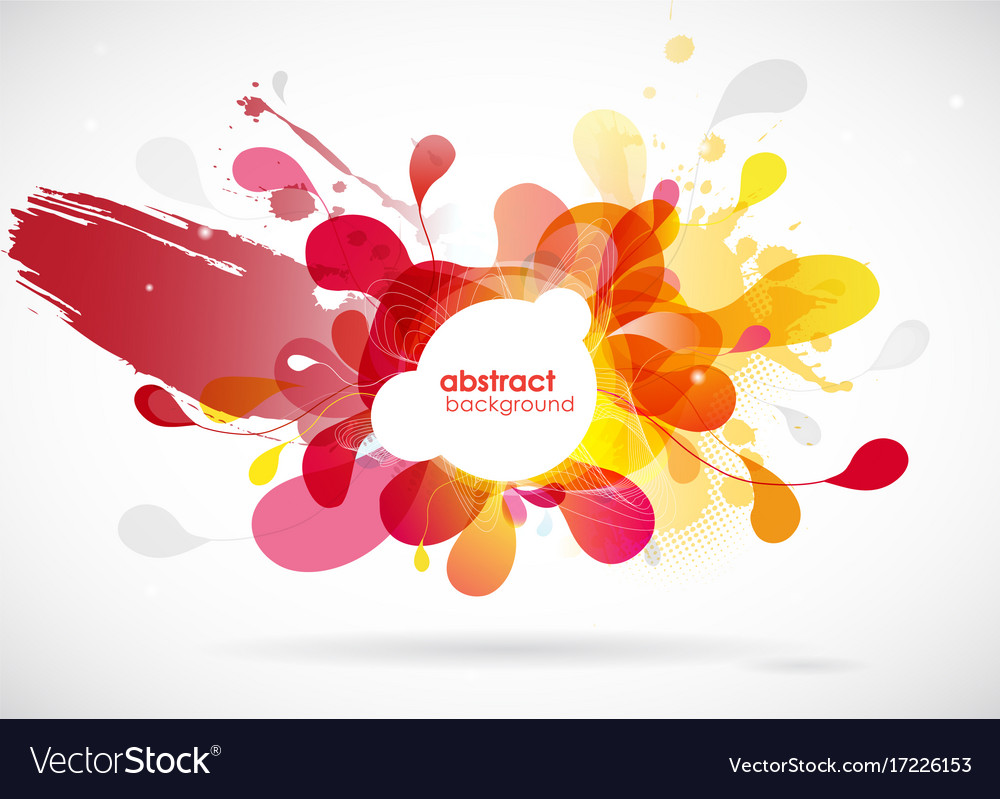 Abstract colored background with different shapes