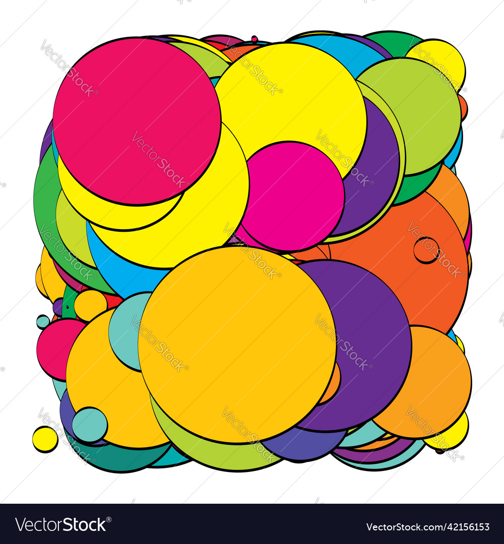 Abstract overlapping circles pattern