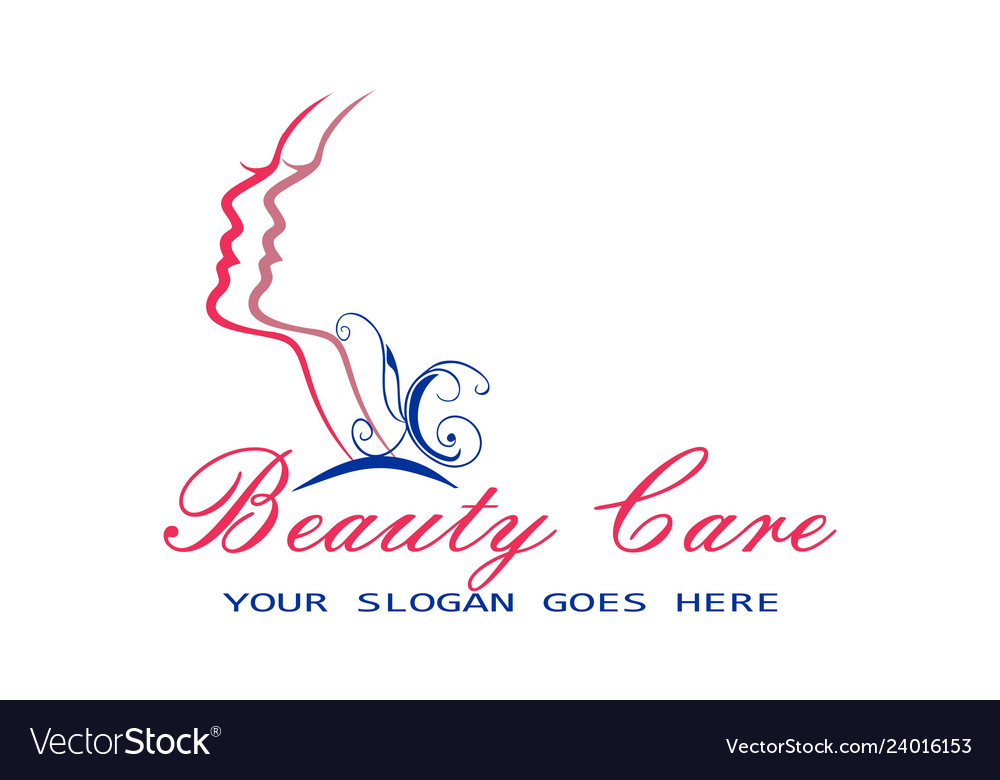 Beauty care logo design concept icon