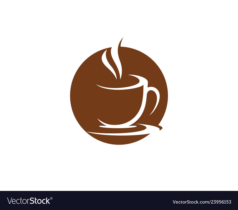 Coffee cup logo template Royalty Free Vector Image