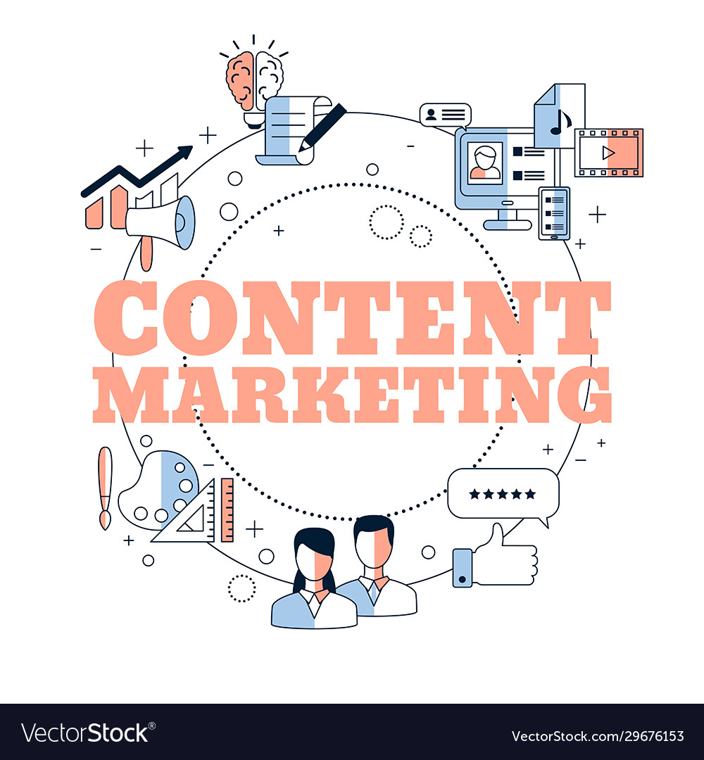 Content marketing concept