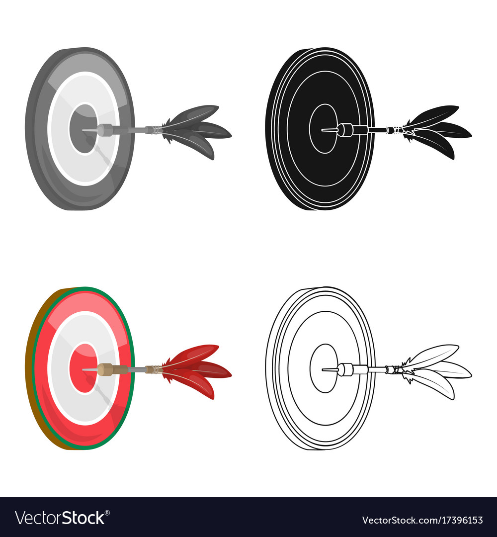 Dart and a target for darts the game