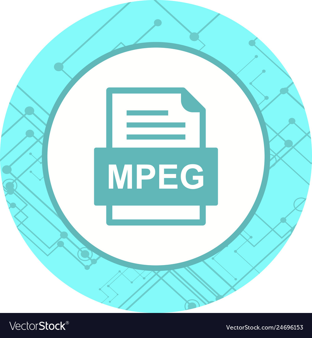 Mpeg file document icon