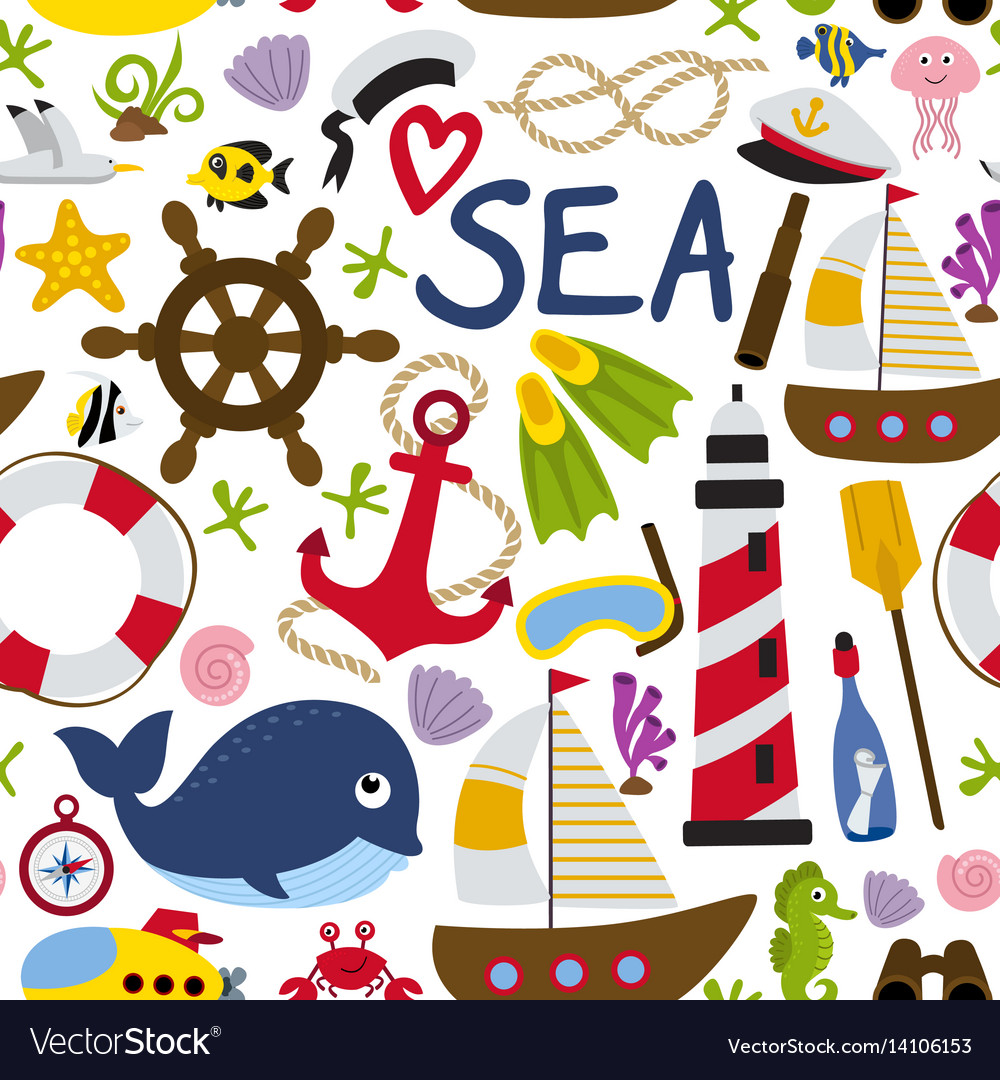 Nautical Seamless Pattern
