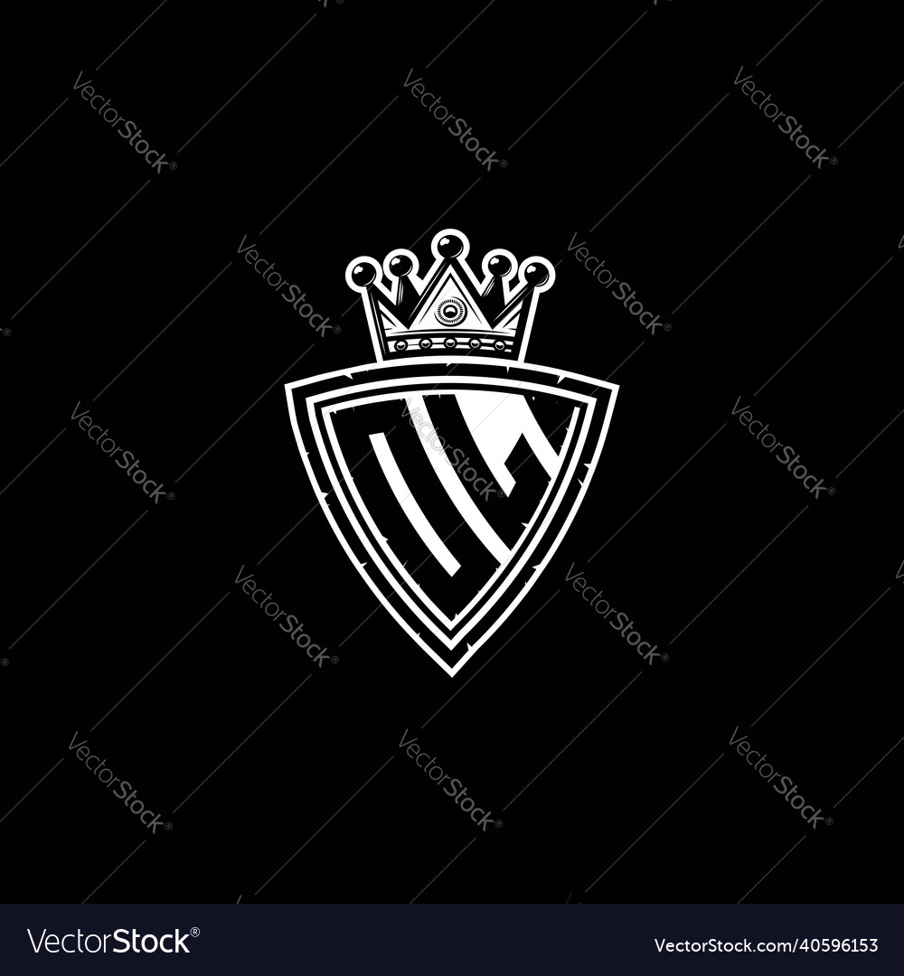 Ol logo monogram shield crown luxury design