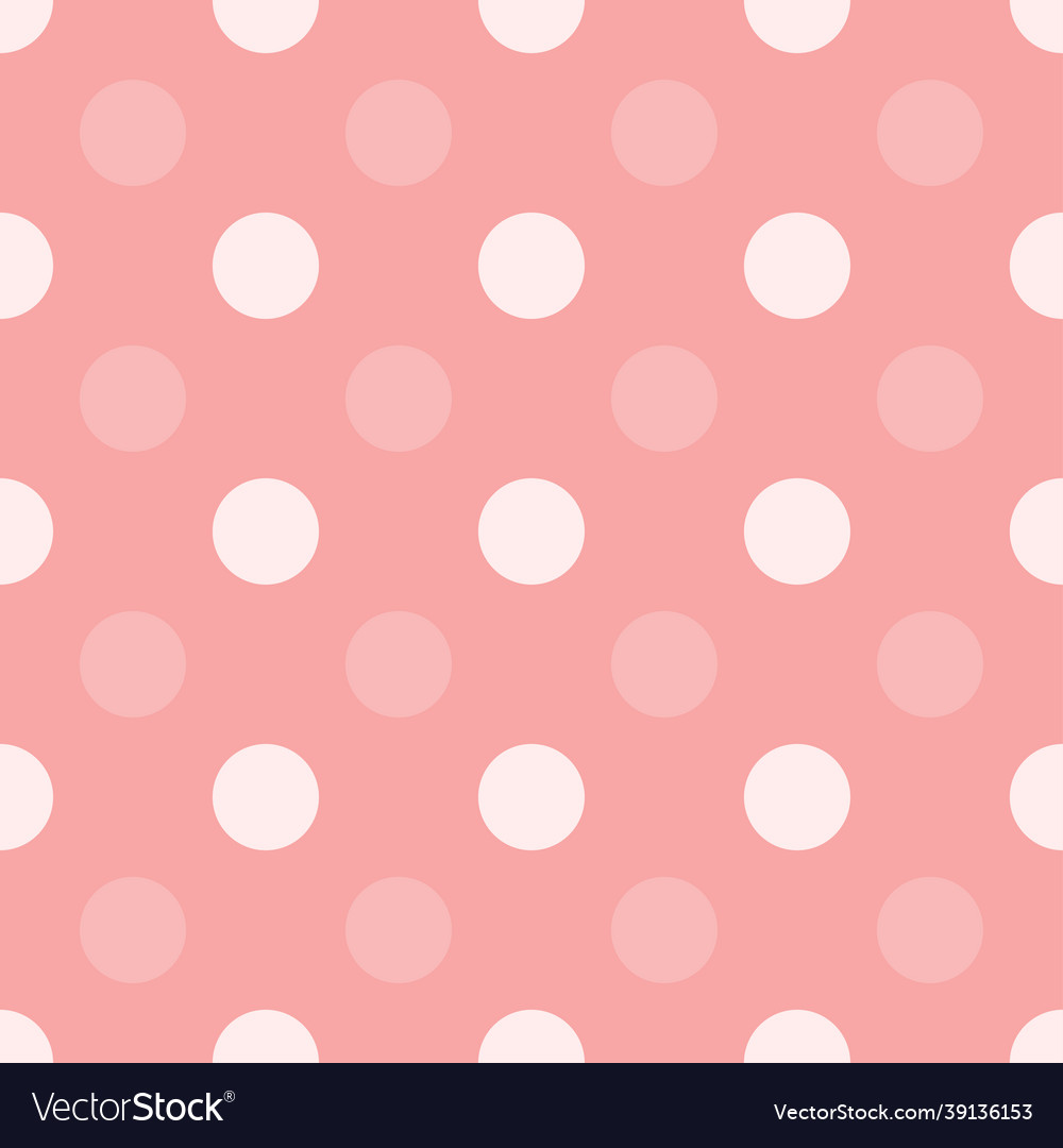 Pink dots half drop repeat seamless pattern