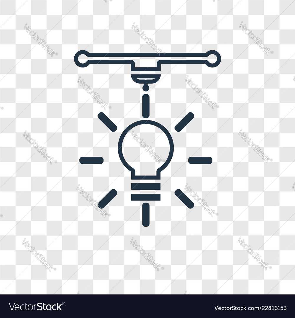 Sensor concept linear icon isolated