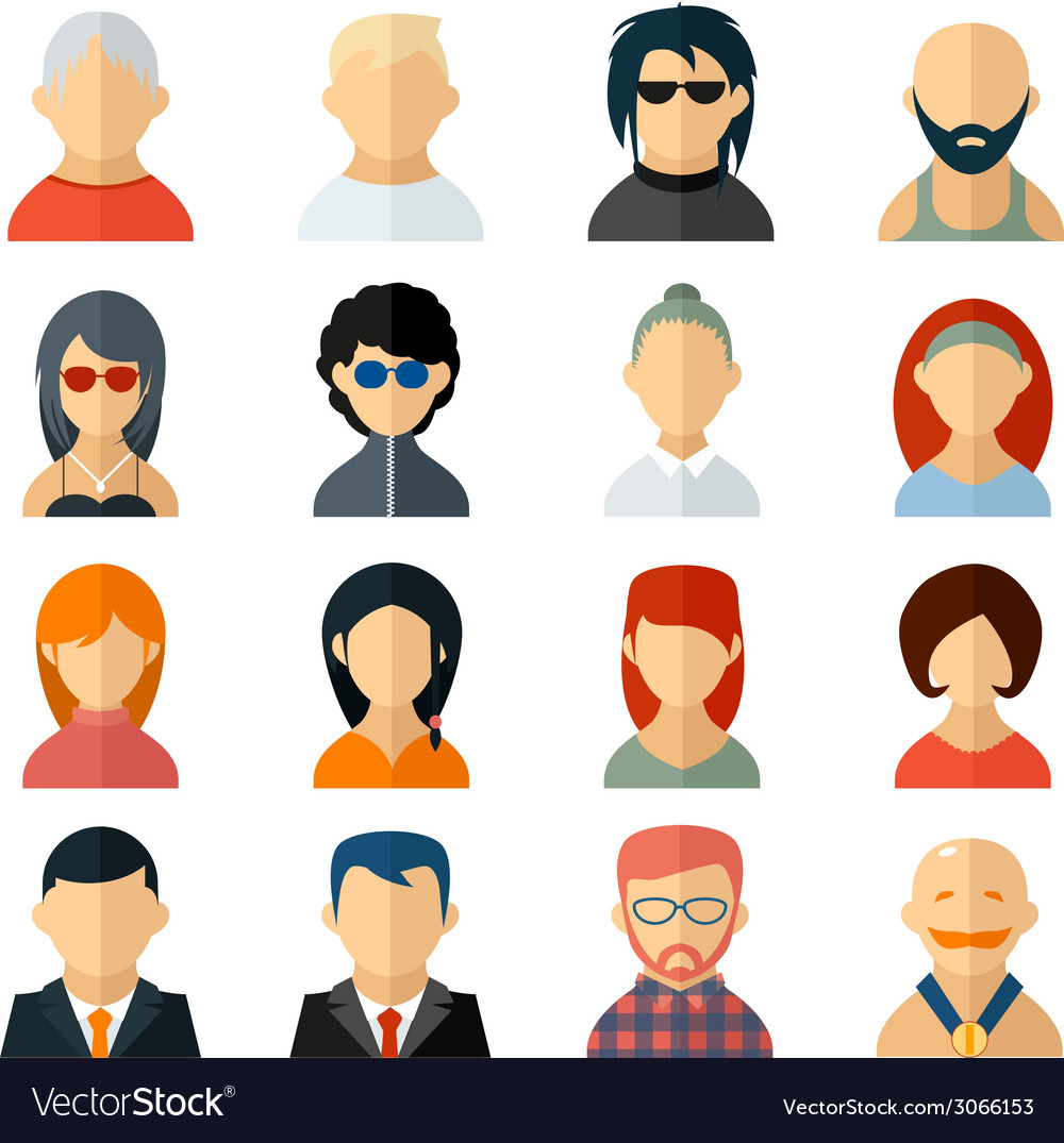 Avatar people icon Royalty Free Vector Image - VectorStock