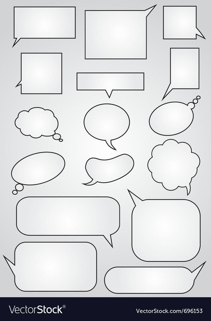 Speech Bubbles - Comic Style