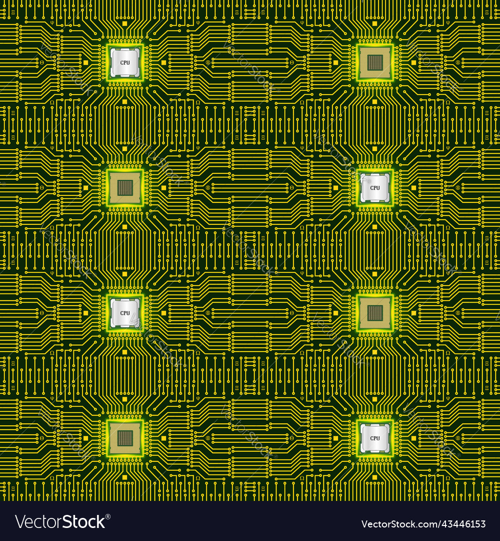 Symmetrical seamless pattern abstract computer vector image Symmetrical seamless pattern abstract computer