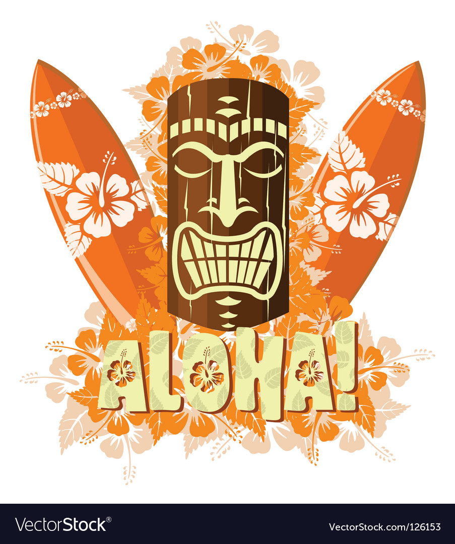 Tiki mask Royalty Free Vector Image - VectorStock Tiki mask Royalty Free Vector Image - VectorStock
