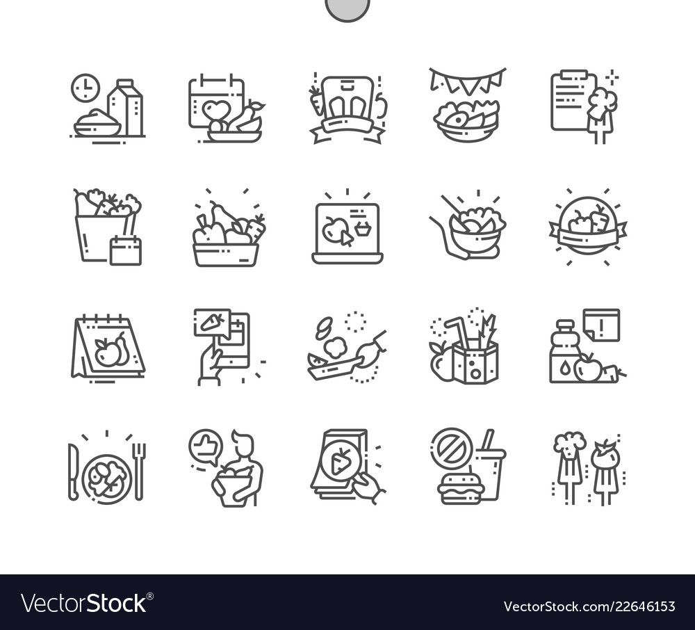 Unloading Day Icons - Thin Line