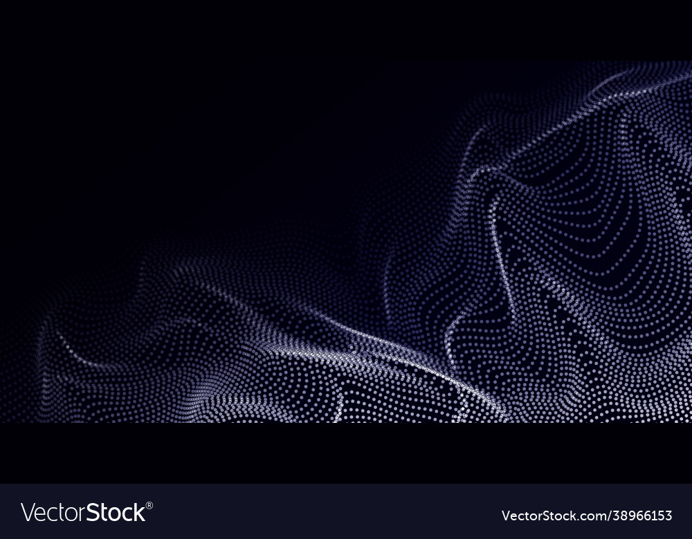 Wave Design Element Array leuchten Punkte