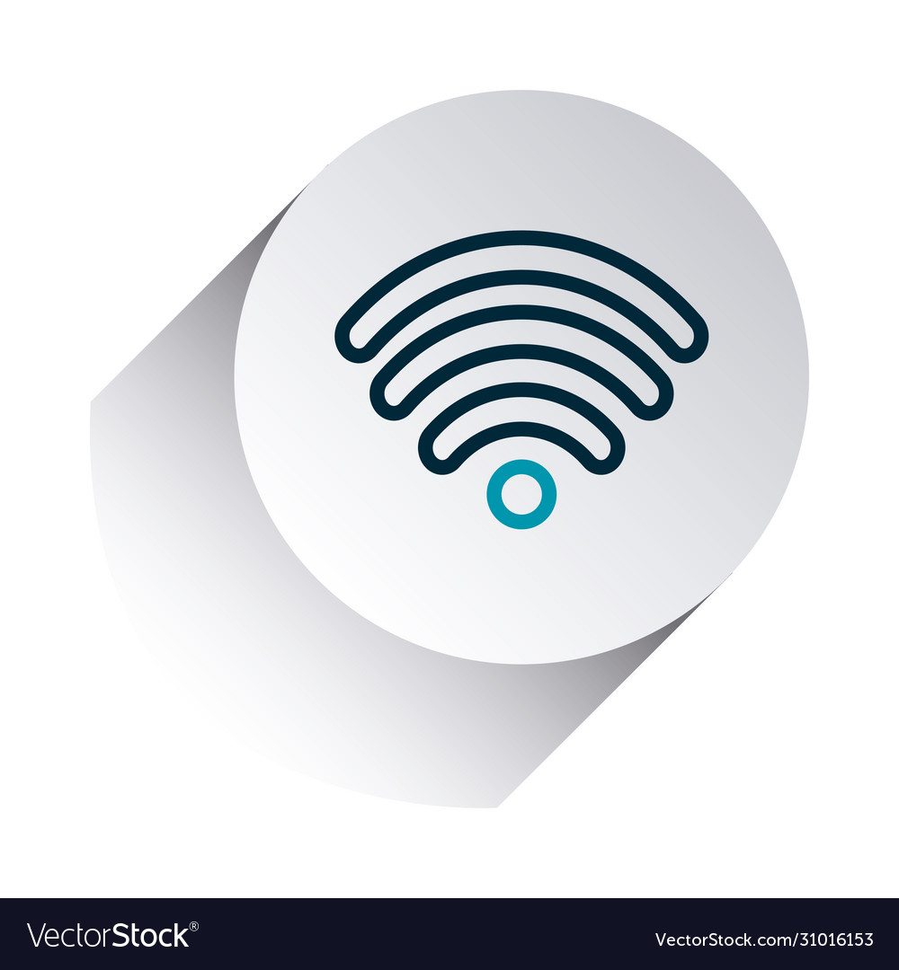 Wifi symbol icon line gradient style