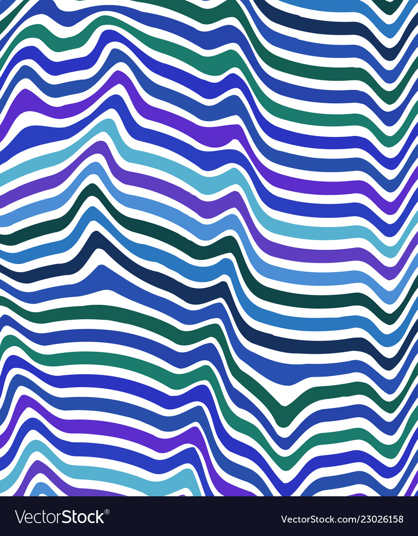 Abstract color wavy background line pattern vector image Abstract color wavy background line pattern