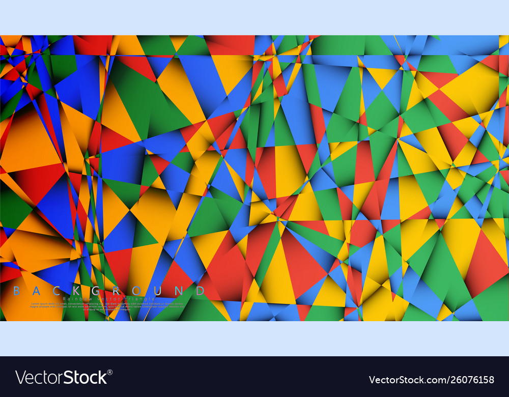 Background a triangle with combination vector image Background a triangle with combination