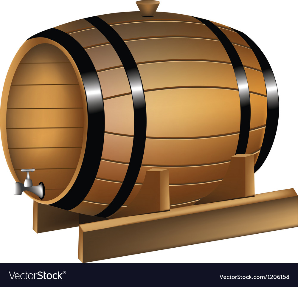 Barrel of wine Royalty Free Vector Image - VectorStock