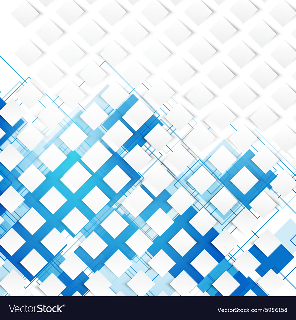 Blue squares abstract background