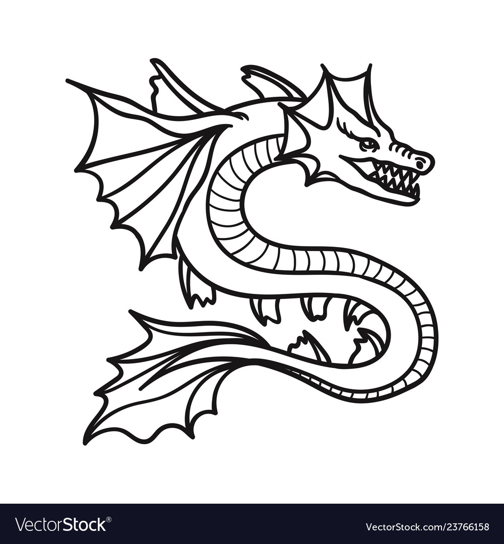 Dragon icon Royalty Free Vector Image - VectorStock