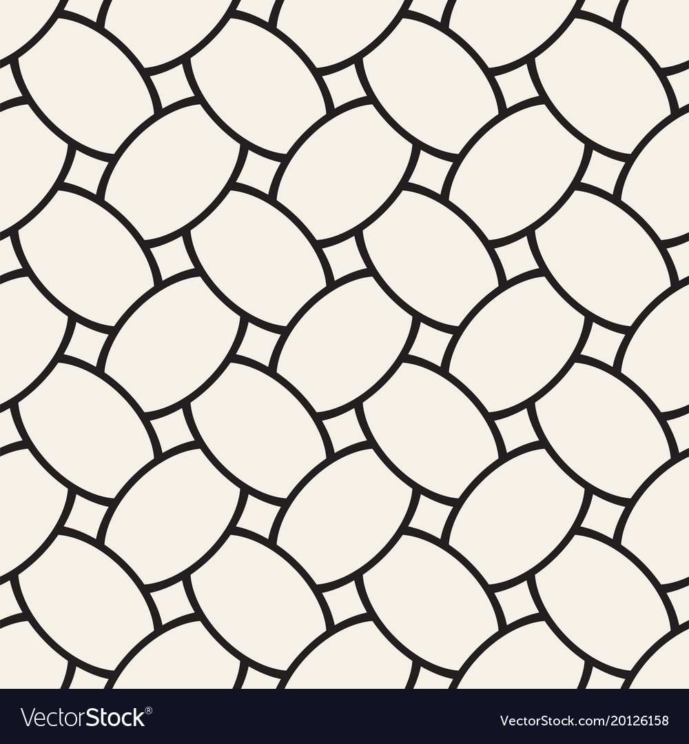Geometric seamless pattern with curved