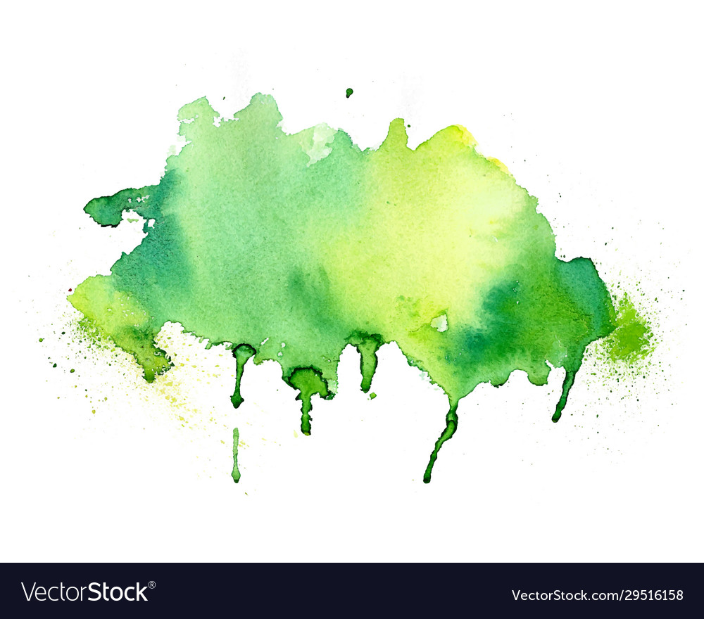 Green Watercolor Stain Texture
