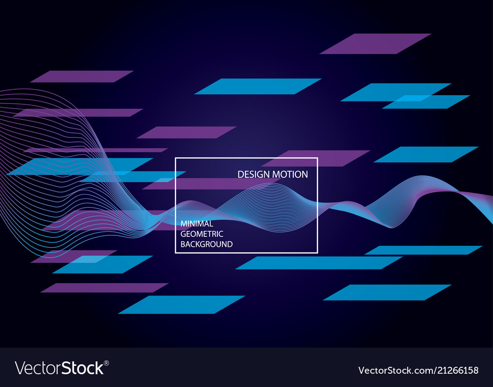 Minimal geometric background dynamic shapes vector image Minimal geometric background dynamic shapes