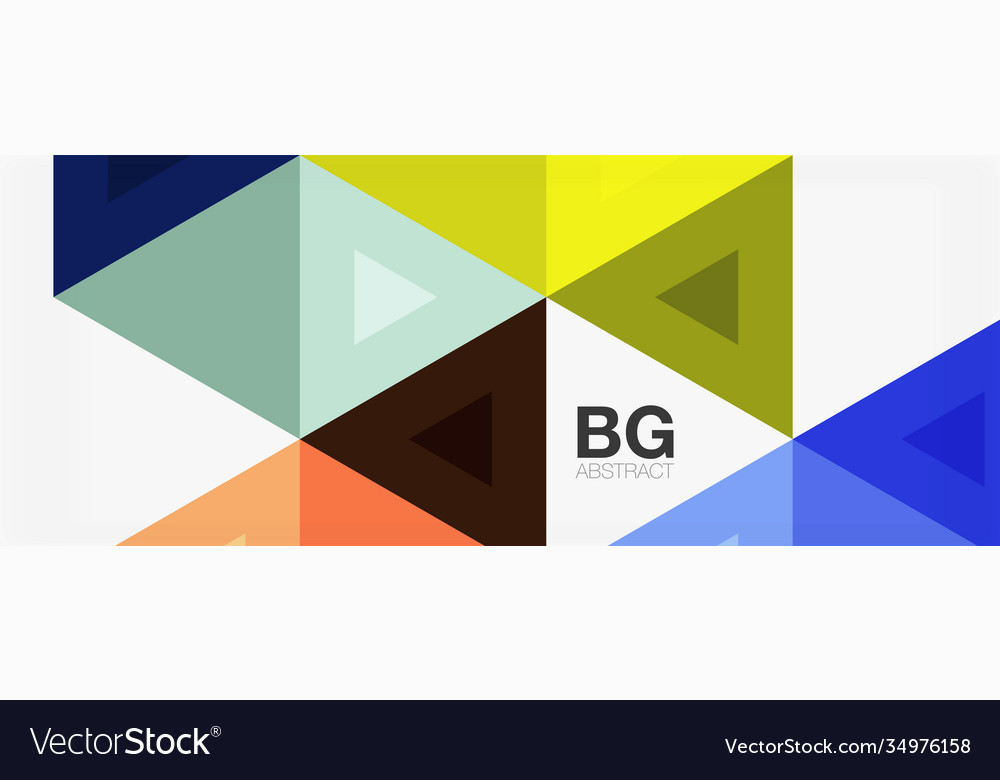 Mosaic triangle pattern abstract background vector image Mosaic triangle pattern abstract background