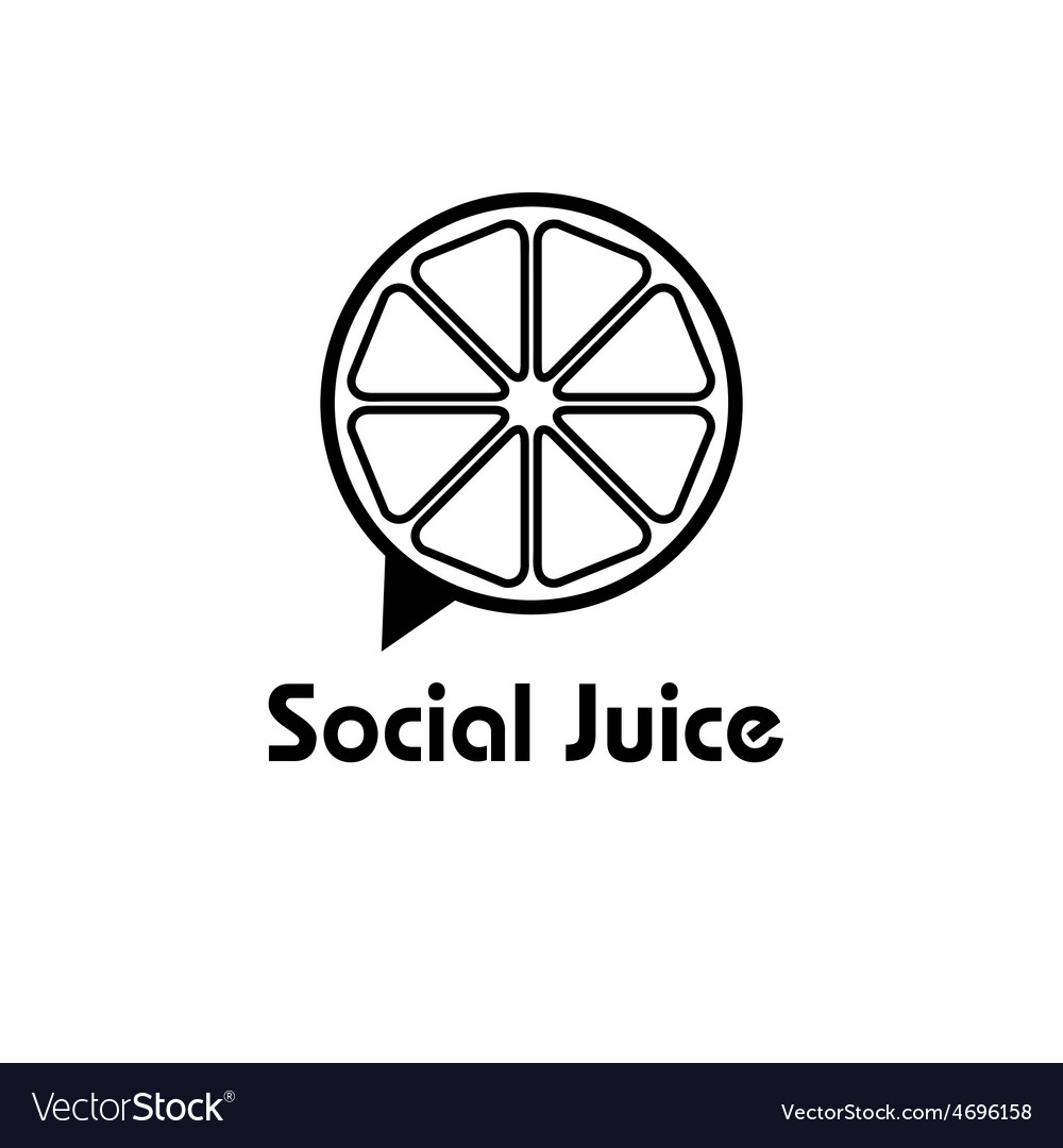 Social juice concept design template