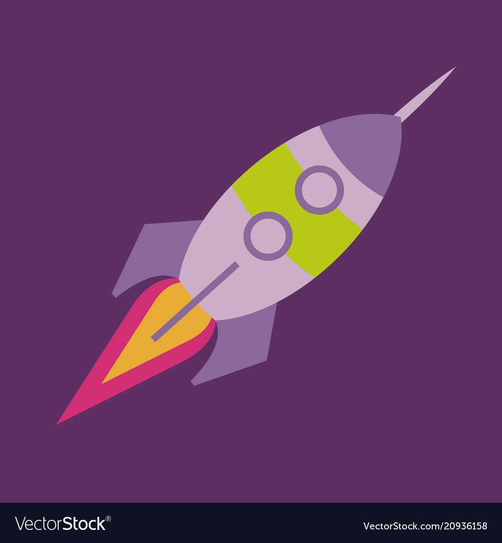 Upward rocket with round window