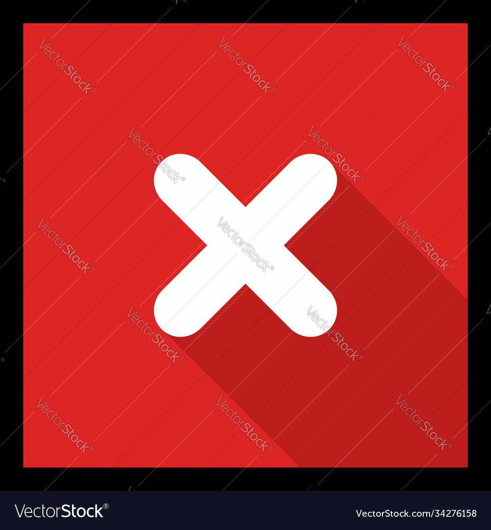 Wrong marks cross rejected disapproved vector image Wrong marks cross rejected disapproved