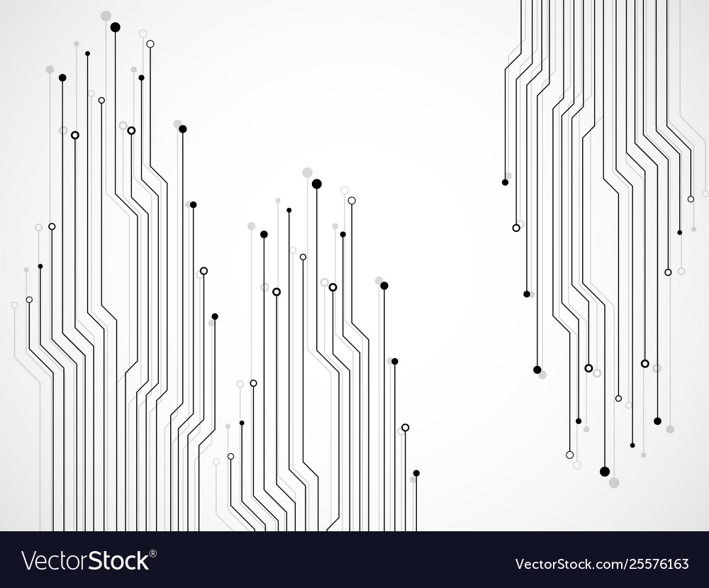Abstract background with circuit board technology vector image Abstract background with circuit board technology