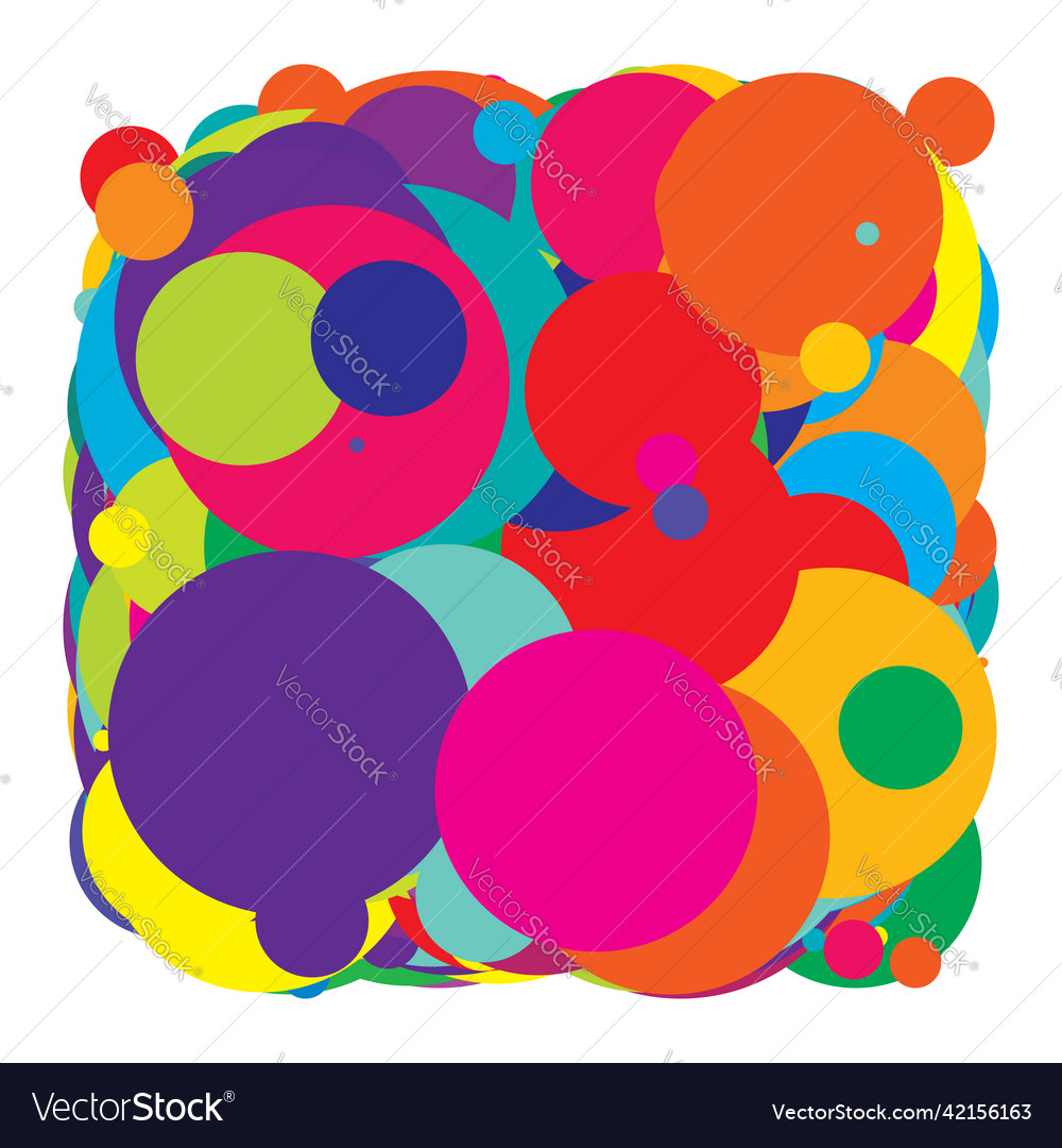 Abstract overlapping circles pattern