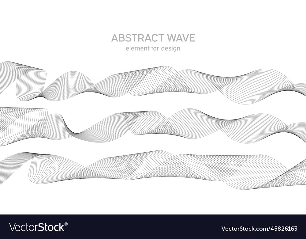 Abstract wave element for design digital vector image Abstract wave element for design digital
