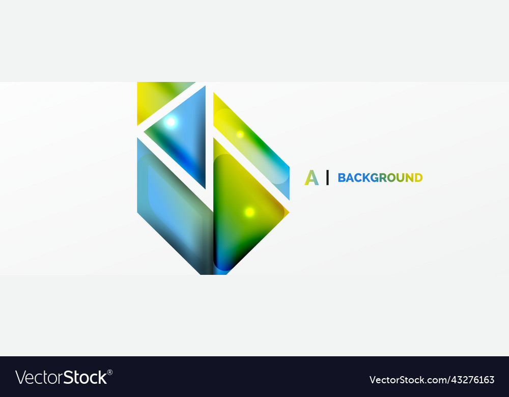 Dynamic 3d geometric abstract background Vector Image Dynamic 3d geometric abstract background