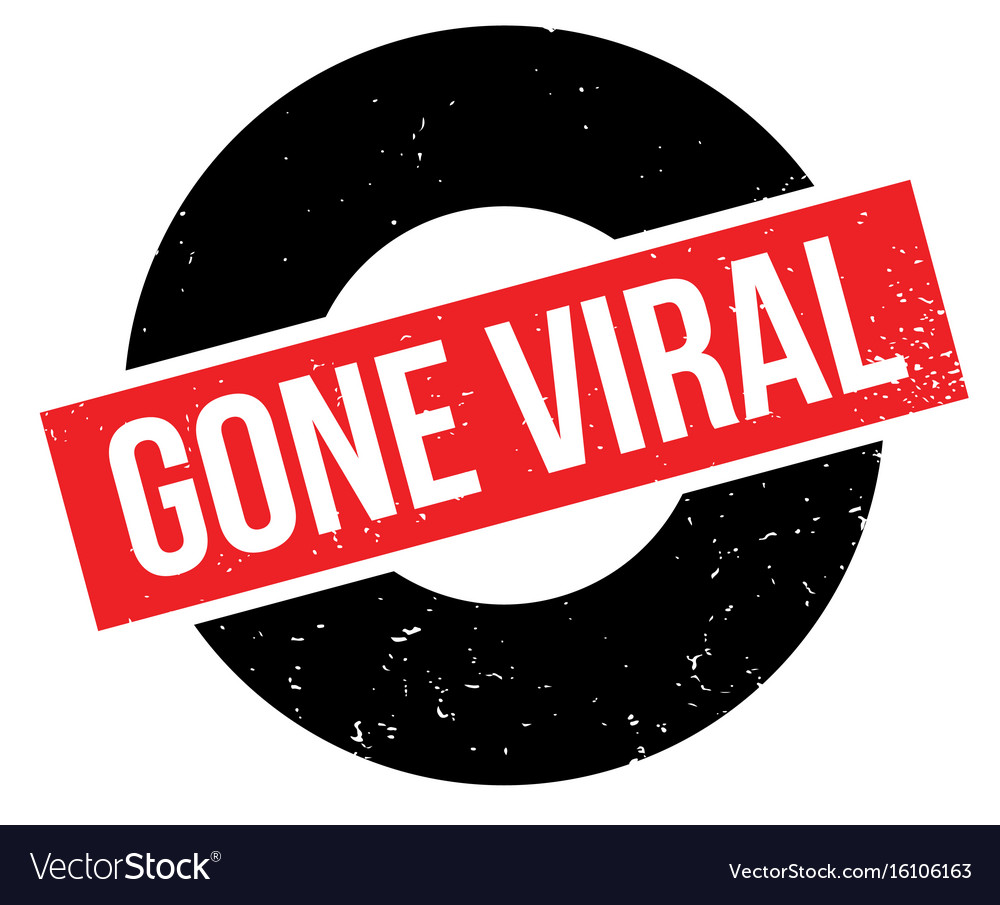 Gone viral rubber stamp Royalty Free Vector Image