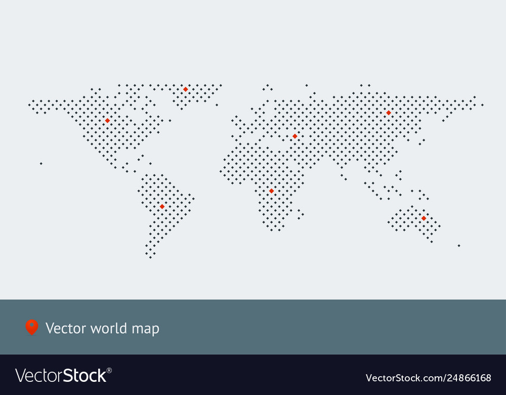Abstract map world Royalty Free Vector Image - VectorStock