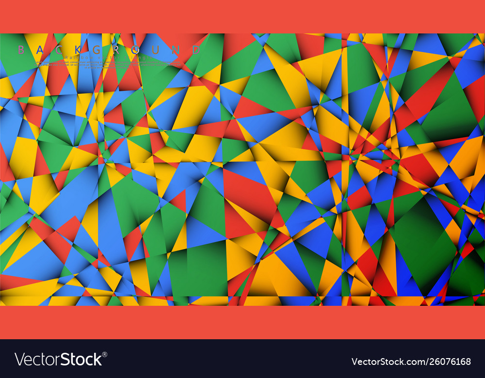 Background a triangle with combination vector image Background a triangle with combination