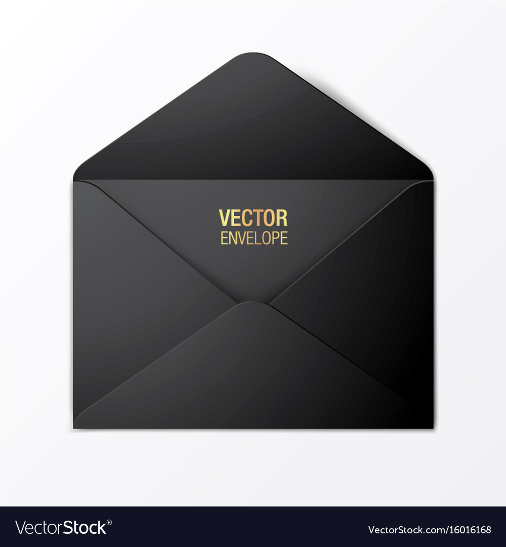 black envelope template royalty