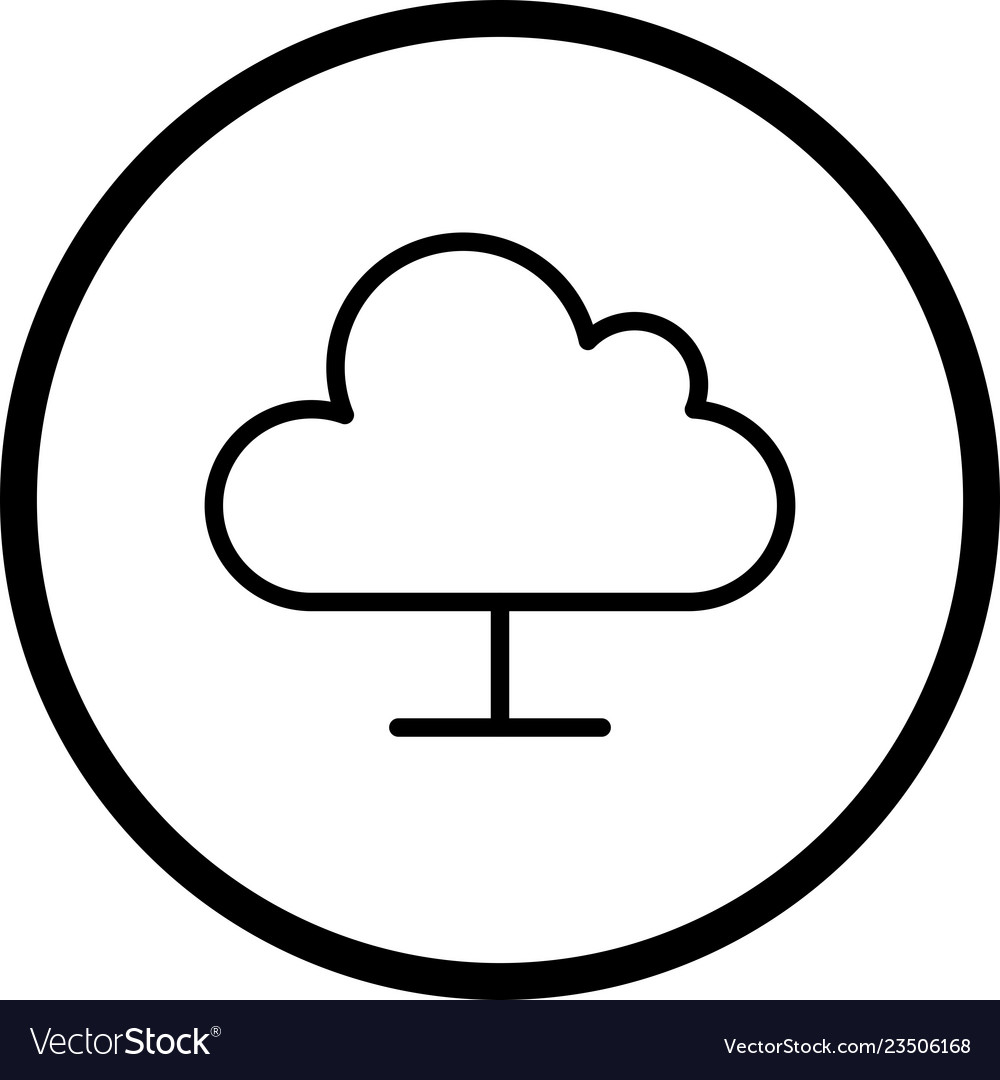Cloud computing icon